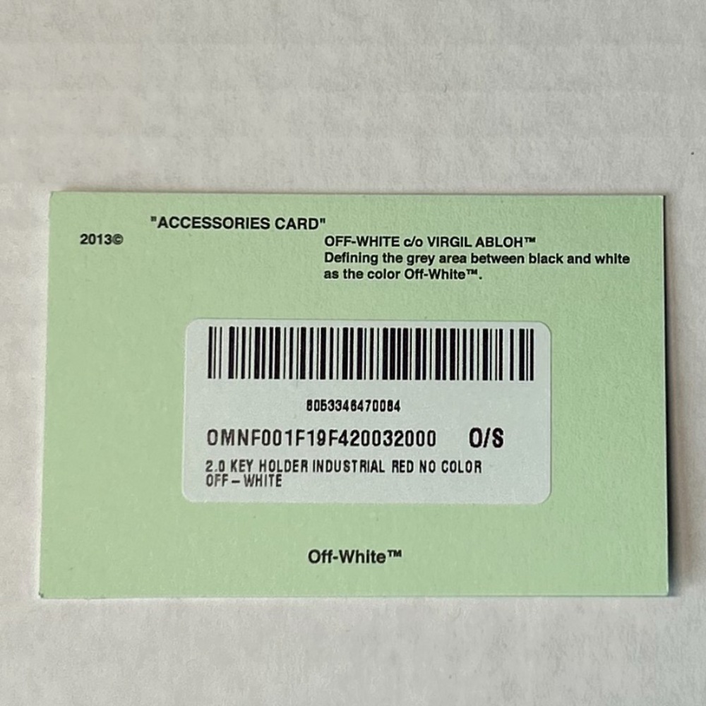 Off-White  2.0 key Holder Industrial Red - Picture 9 of 12